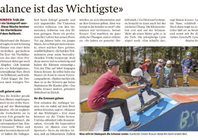 Lesen hier den Artikel aus der Bernerzeitung über die Workshops für eine Gemeine